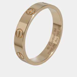 Pre Owned Cartier Love 18K Yellow Gold Ring EU 54