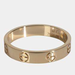 Pre Owned Cartier Love 18K Yellow Gold Ring EU 54