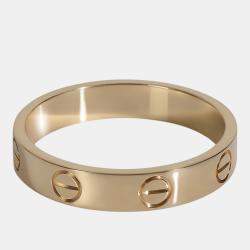 Pre Owned Cartier Love 18K Yellow Gold Ring EU 54