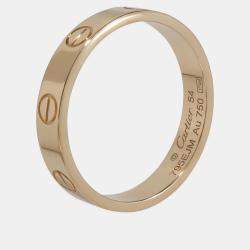Pre Owned Cartier Love 18K Yellow Gold Ring EU 54