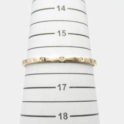 Pre Owned Cartier Love 18K Rose Gold Diamond Bracelet
