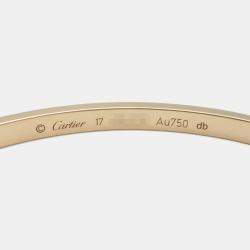 Pre Owned Cartier Love 18K Rose Gold Diamond Bracelet