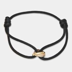 Pre Owned Cartier Trinity 18k Three Tone Gold Cord Bracelet