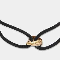 Pre Owned Cartier Trinity 18k Three Tone Gold Cord Bracelet