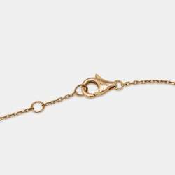 Pre Owned Cartier Amulette De Cartier Malachite Diamond 18k Rose Bracelet