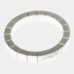 Pre Owned Cartier Lanieres 18K White Gold Band Ring EU 51