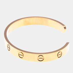Pre Owned Cartier Love 18K Rose Gold Open Bracelet