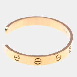 Pre Owned Cartier Love 18K Rose Gold Open Bracelet