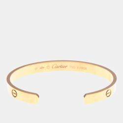 Pre Owned Cartier Love 18K Rose Gold Open Bracelet