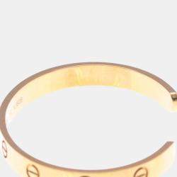 Pre Owned Cartier Love 18K Rose Gold Open Bracelet