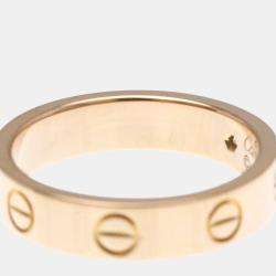 Pre Owned Cartier Love 18K Rose Gold, Diamond Ring  EU 49