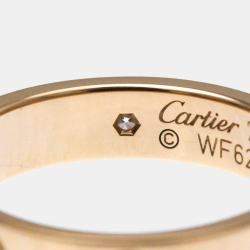 Pre Owned Cartier Love 18K Rose Gold, Diamond Ring  EU 49