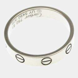 Pre Owned Cartier Love 18K White Gold Ring EU 51