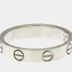 Pre Owned Cartier Love 18K White Gold Ring EU 51