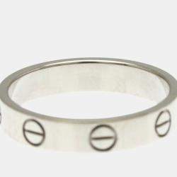 Pre Owned Cartier Love 18K White Gold Ring EU 51