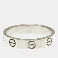 Pre Owned Cartier Love 18K White Gold Ring EU 51