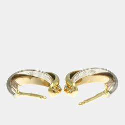 Pre Owned Cartier Trinity18K  Yellow, Rose, White Gold Earrings