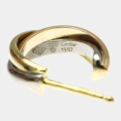 Pre Owned Cartier Trinity18K  Yellow, Rose, White Gold Earrings