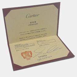 Pre Owned Cartier Trinity 18K Yellow Gold, Rose Gold, White Gold Diamond Ring EU 54