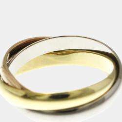 Pre Owned Cartier Trinity 18K Yellow, Rose, White Gold Ring EU 49