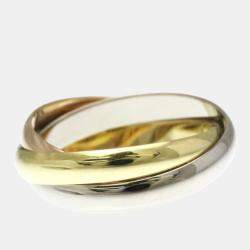 Pre Owned Cartier Trinity 18K Yellow, Rose, White Gold Ring EU 49