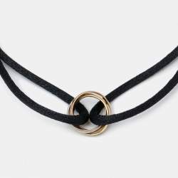 Pre Owned Cartier Trinity 18k Three Tone Gold Cord Bracelet