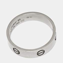 Pre Owned Cartier Love White Gold Ring EU 65