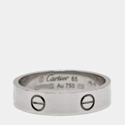 Pre Owned Cartier Love White Gold Ring EU 65