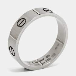 Pre Owned Cartier Love White Gold Ring EU 65