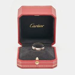 Pre Owned Cartier Love White Gold Ring EU 65