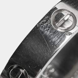 Pre Owned Cartier Love White Gold Ring EU 65