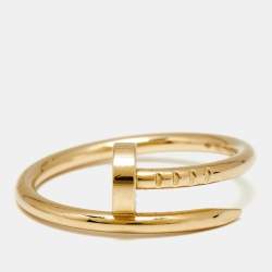 Pre Owned Cartier Juste Un Clou 18k Yellow Gold Small Model Ring Size 51