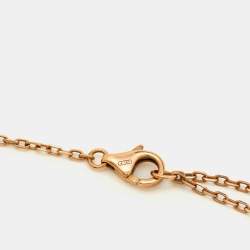 Pre Owned Cartier d'Amour Diamond 18k Rose Gold Small Model Bracelet