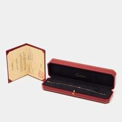 Pre Owned Cartier d'Amour Diamond 18k Rose Gold Small Model Bracelet