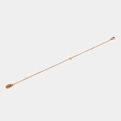 Pre Owned Cartier d'Amour Diamond 18k Rose Gold Small Model Bracelet