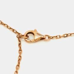 Pre Owned Cartier d'Amour Diamond 18k Rose Gold Small Model Bracelet