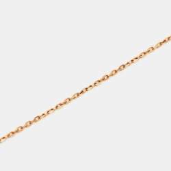 Pre Owned Cartier D'Amour Diamond 18k Rose Gold Small Model Necklace