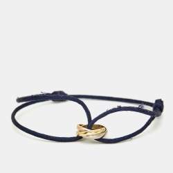 مملوكة مسبقًا سوار كارتييه ترينيتي ذهب ثلاثي اللون 18 قيراط مع حبل