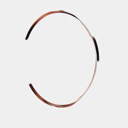 مملوكة مسبقًا Cartier 18K White Gold Diamond Set Love Cuff Bangle Size 19