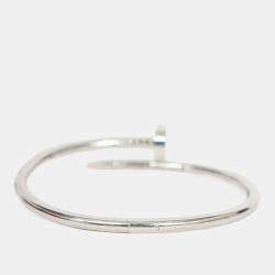 Pre Owned سوار كارتييه 2022 جوست أون كلو كلاسيك موديل ذهب أبيض عيار 18 قيراط