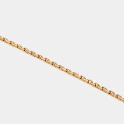 Pre Owned Cartier Love Diamond 18k Rose Gold Necklace