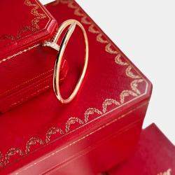 مملوكة مسبقًا Cartier Juste un Clou Bracelet Rose Gold Diamond Tips Size 16
