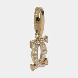 مملوكة مسبقًا Cartier C De Cartier 18K Yellow Gold and Diamond Pendant Charm