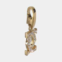 مملوكة مسبقًا Cartier C De Cartier 18K Yellow Gold and Diamond Pendant Charm