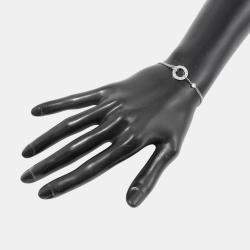 مملوكة مسبقًا Cartier Love 18K White Gold and Diamond Love Chain Bracelet