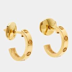 مملوكة مسبقًا Cartier Love 18k Yellow Gold Earrings