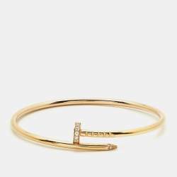 مملوكة مسبقًا سوار كارتتيه جست أون كلو ألماس ذهب وردي 18 قيراط موديل صغير 15