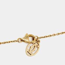 مملوكة مسبقًا قلادة كارتييه دامور ألماس وذهب أصفر عيار 18 موديل صغير