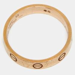 مملوكة مسبقًا Cartier Love 18k Rose Gold Small Model Ring Size 55