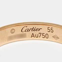 مملوكة مسبقًا Cartier Love 18k Rose Gold Small Model Ring Size 55